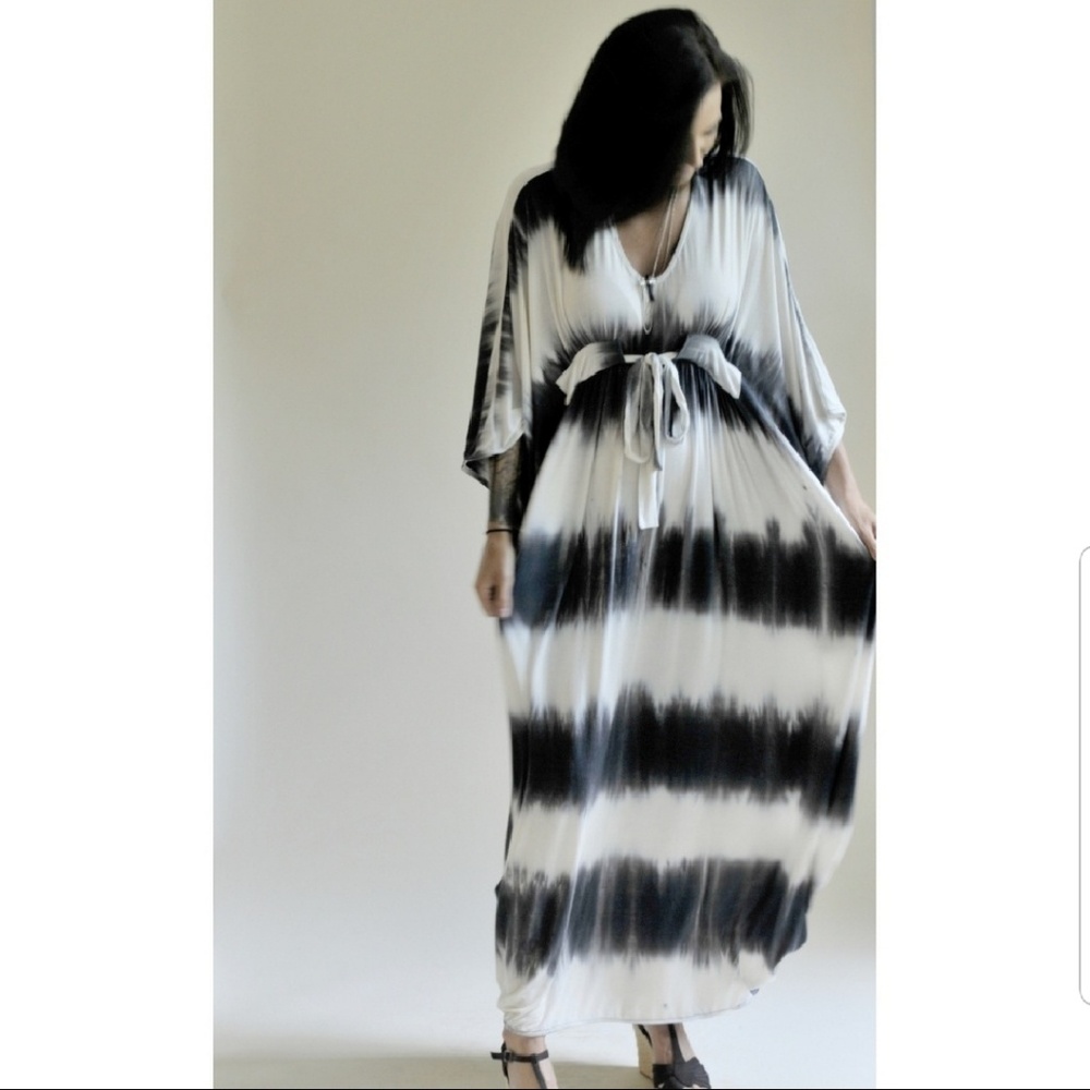 ⚠️LAST 1⚠️Kaftan Tie Dye Boho Maxi Dress - Picture 3 of 7